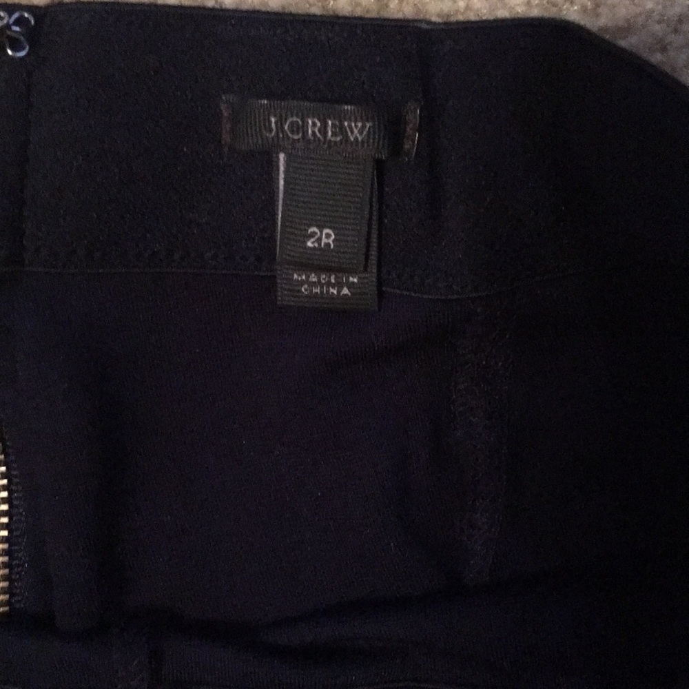 Jcrew Navy Blue Pixie Pant Size 4 - image 2